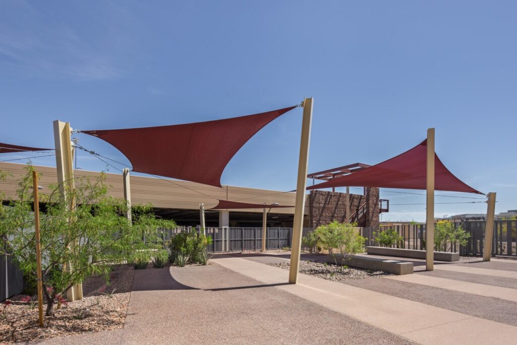 commercial hypar shade structures