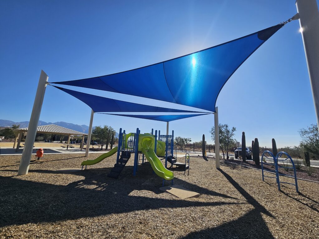 blue 3-pt Tensioned Fabric Sails