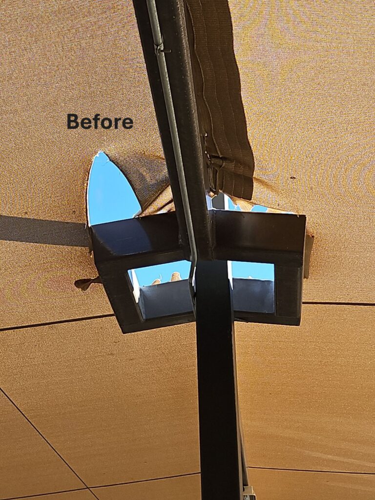 fabric canopy repair
