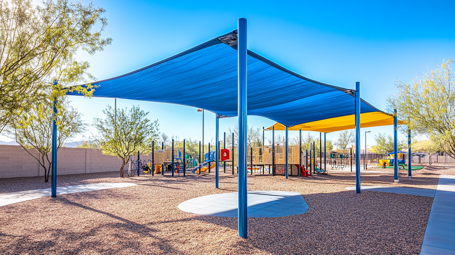 commercial hip shade structures