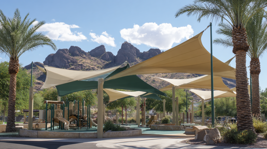 Shade structure products total shade LLC arizona — commercial shade structure by Total Shade LLC, Phoenix AZ
