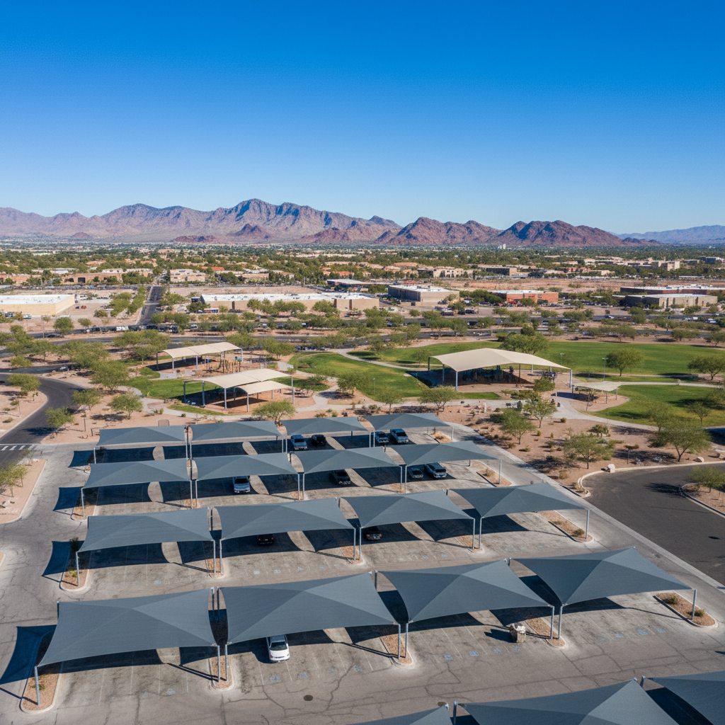 Arizona shade structures — commercial shade structure by Total Shade LLC, Phoenix AZ