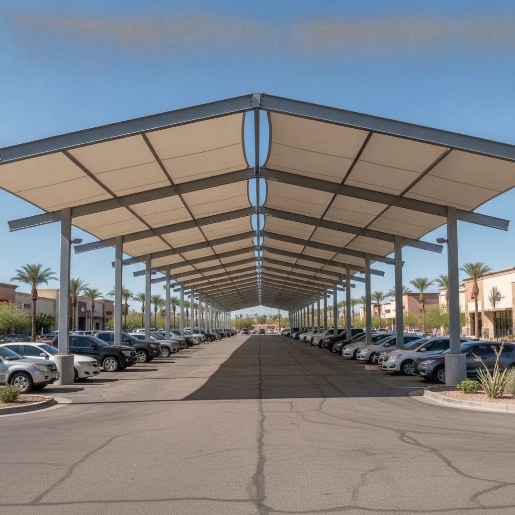 Commercial shade structures avondale AZ — commercial shade structure by Total Shade LLC, Phoenix AZ