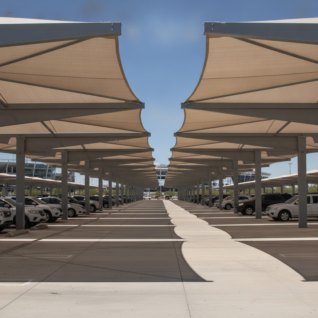 Commercial shade structures glendale AZ — commercial shade structure by Total Shade LLC, Phoenix AZ