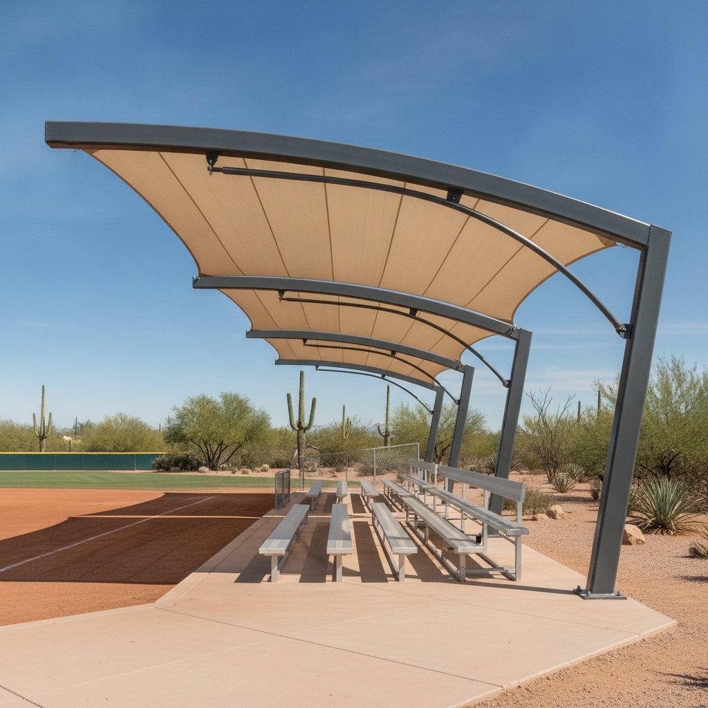 Commercial shade structures peoria AZ — commercial shade structure by Total Shade LLC, Phoenix AZ