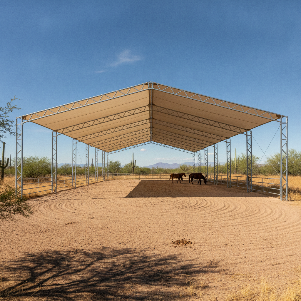 Commercial shade structures queen creek AZ — commercial shade structure by Total Shade LLC, Phoenix AZ