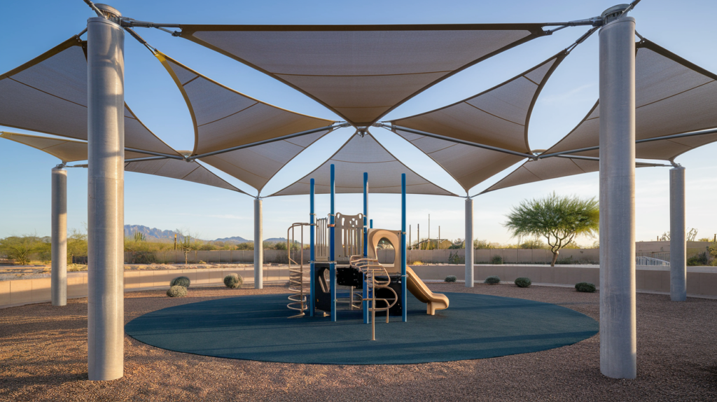 CPSC playground shade handbook arizona schools — commercial shade structure by Total Shade LLC, Phoenix AZ